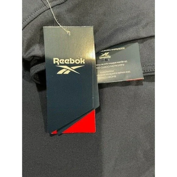 Reebok Women's Slim Speed Duo Running Shorts Maritime Blue Sz XL NWT - Picture 6 of 8